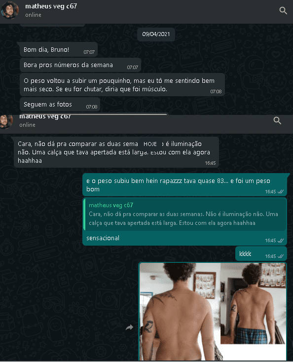 depoimento matheus vegetariano hipertrofia