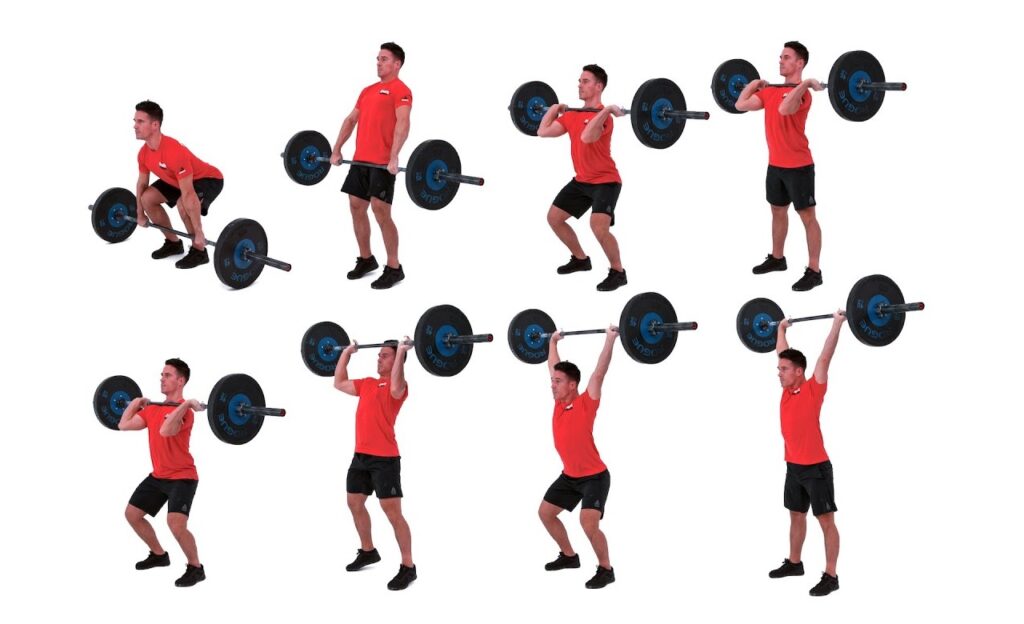 levantamento olimpico, um dos melhores exercícios para ganhar massa muscular nos ombros.