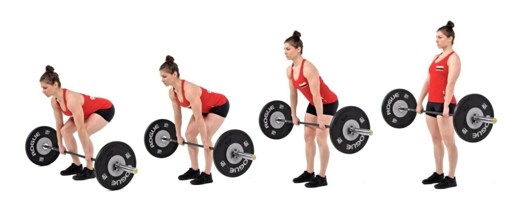 levantamento terra, um dos melhores exercícios para ganhar massa muscular de forma geral.