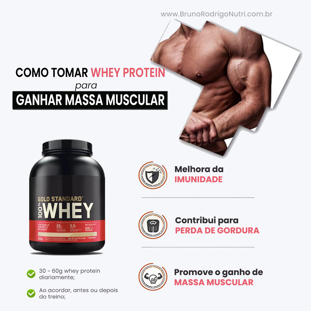 Como Tomar Whey Protein para Ganhar Massa Muscular?