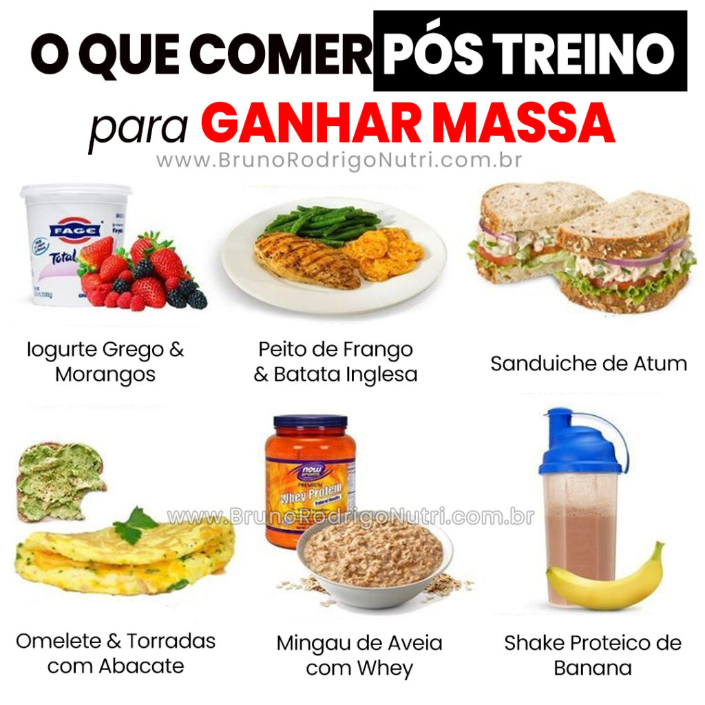 o que comer pos treino para ganhar massa 1