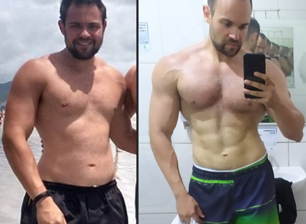 antes e depois nutricionista esportivo