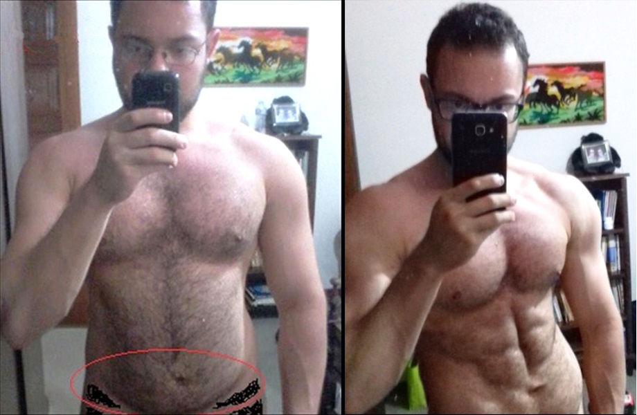 antes e depois nutricionista