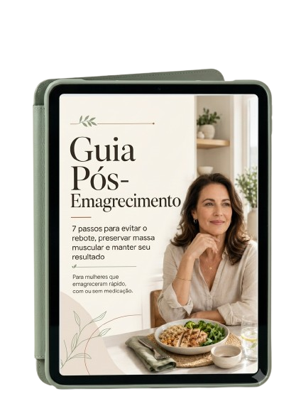 Mockup do Guia Pós-Emagrecimento